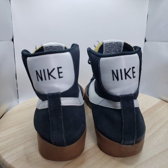 Size 10M- Nike Blazer Mid '77 Suede Black Sz 10.. CI1172-003 Pre-Owned - Picture 5 of 7